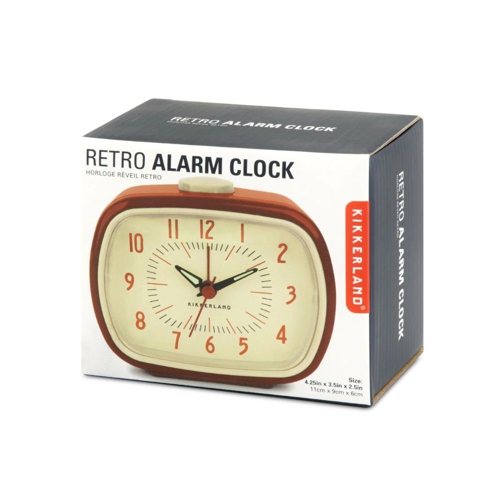 Retro Alarm Clock Red