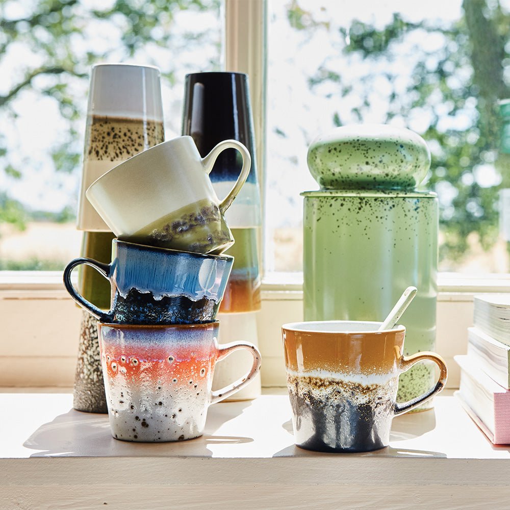 70s Ceramics Americano Mugs Pegasus (set of 4)