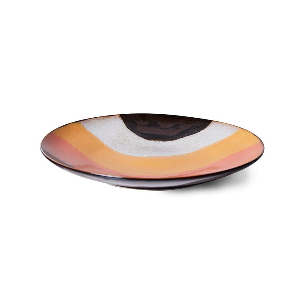 70s Ceramics Retro Wave Small Dish