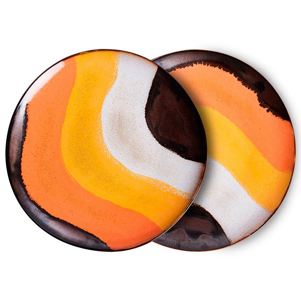 70s Ceramics: Dinner Plates - Retro Wave