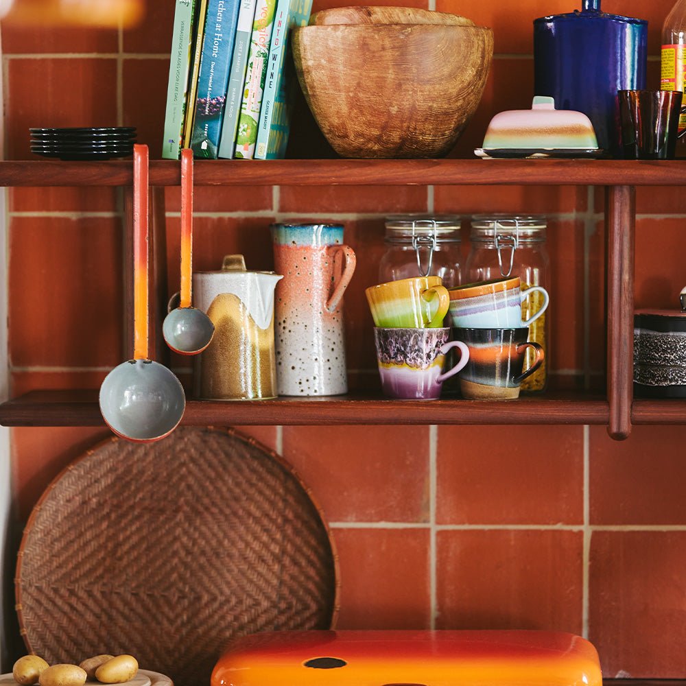 70s Ceramics Cappuccino Mugs Solid (set of 4)