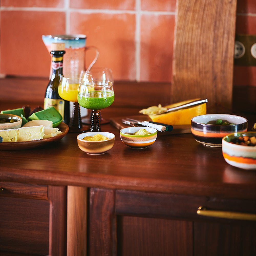 70s Ceramics Dessert Bowls Humus (set of 4)