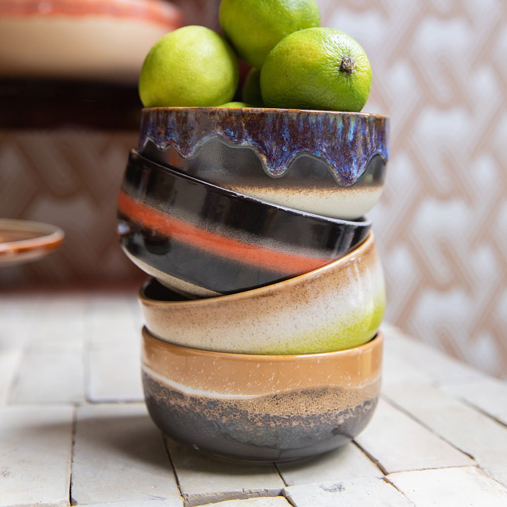 70s Ceramics Dessert Bowls Humus (set of 4)