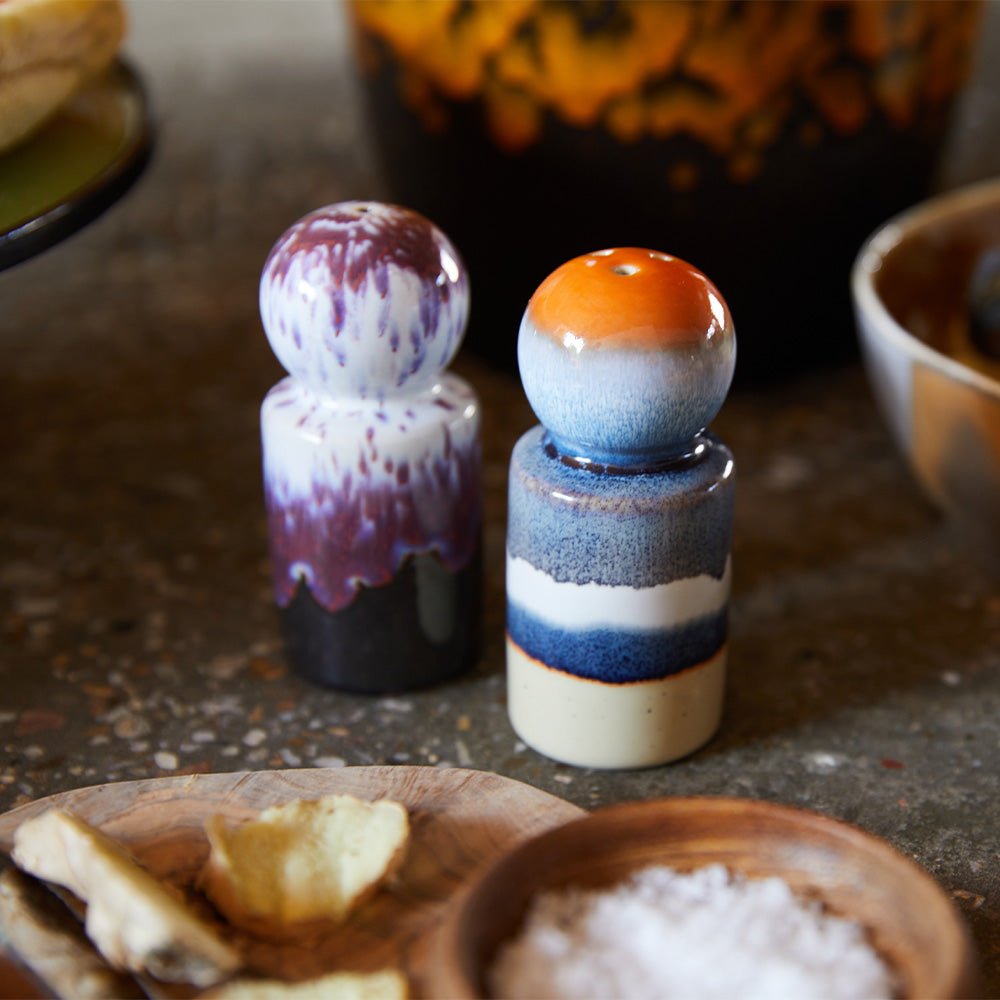 70s Ceramics Pepper & Salt Jar Stargaze