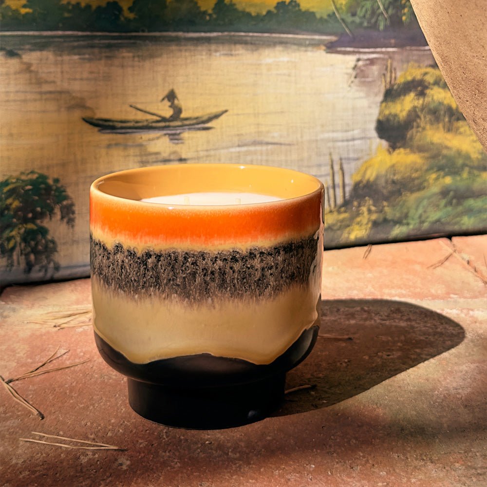 70s Ceramics: Scented Candle - Tulum