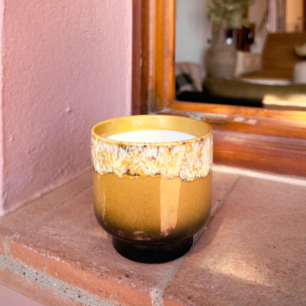 70s Ceramics: Scented Candle - Valencia