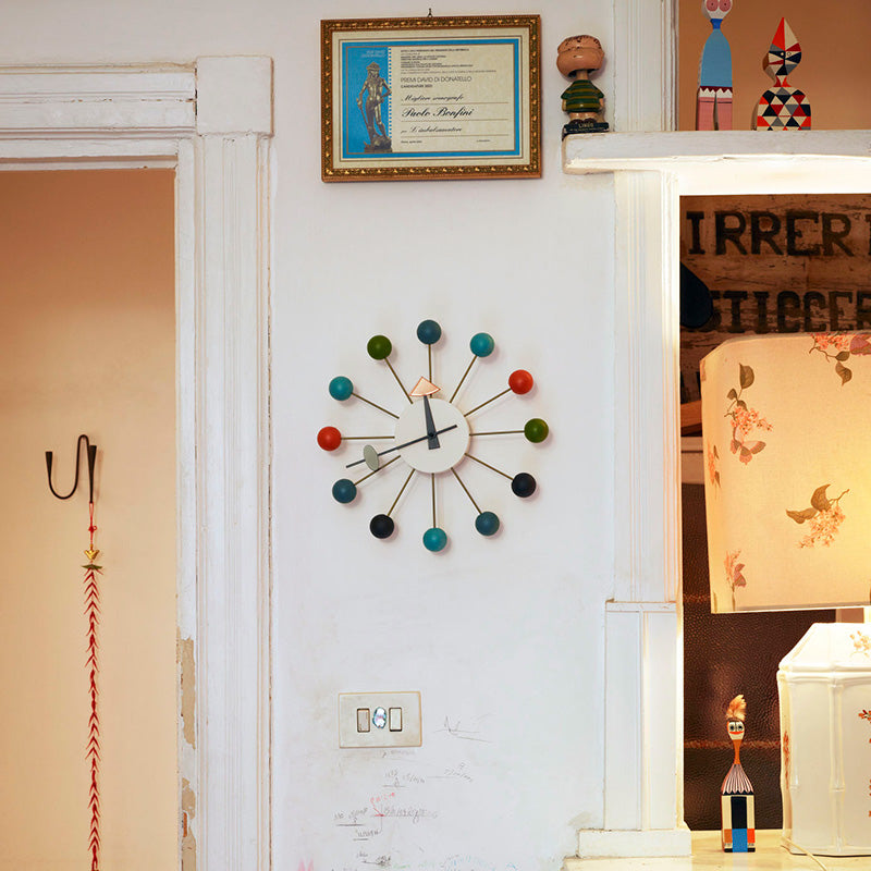 Ball Wall Clock Multicolor