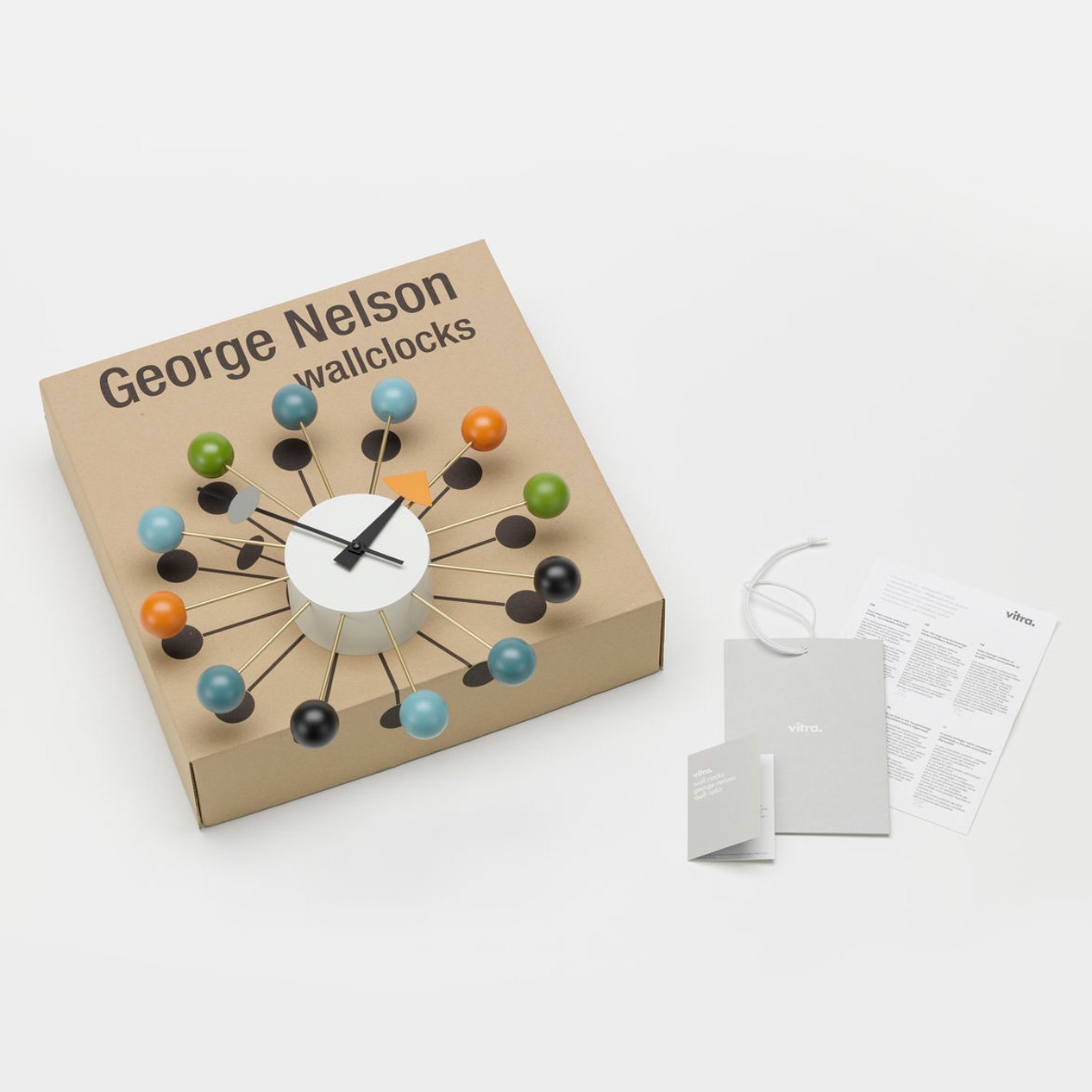 Ball Wall Clock Multicolor