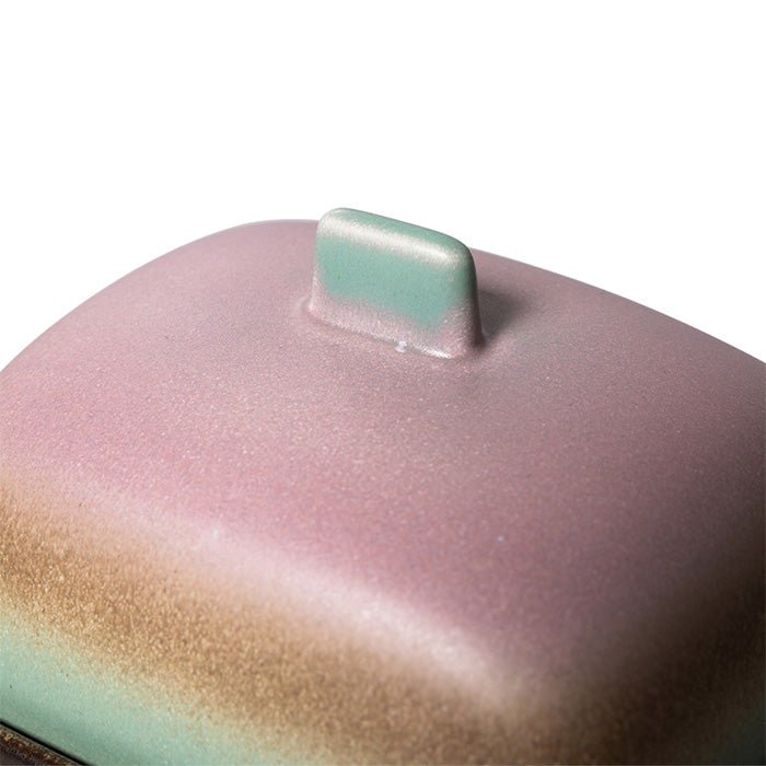 70s Ceramics Butter Dish Mercury