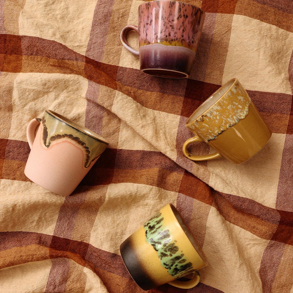 70s Ceramics: Americano Mugs - Radiant (set de 4)