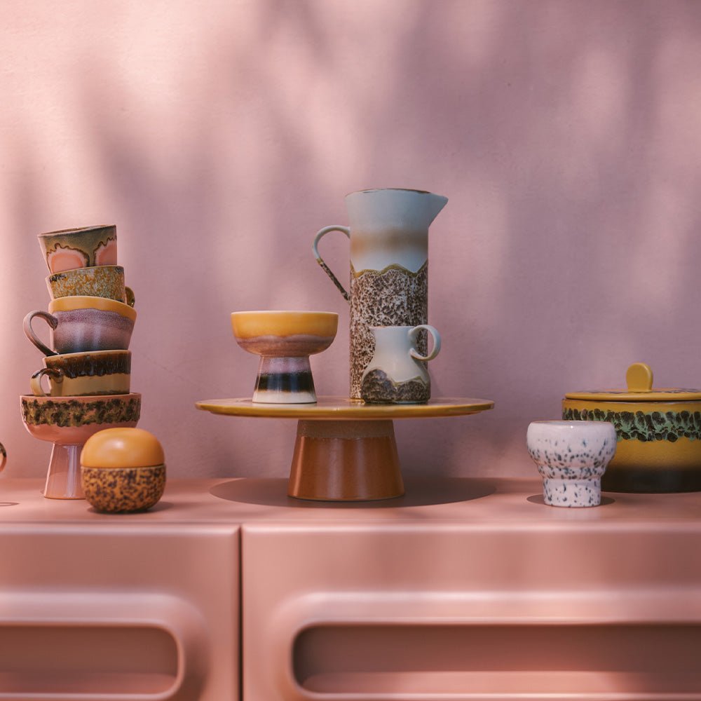 70s Ceramics Tapas Bowl On Base S Sunset