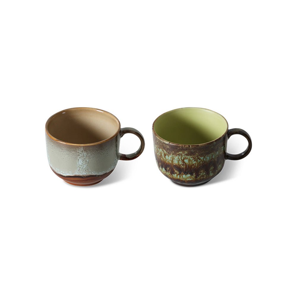 70s Ceramics: Tea Cups - Odyssey (set de 2)