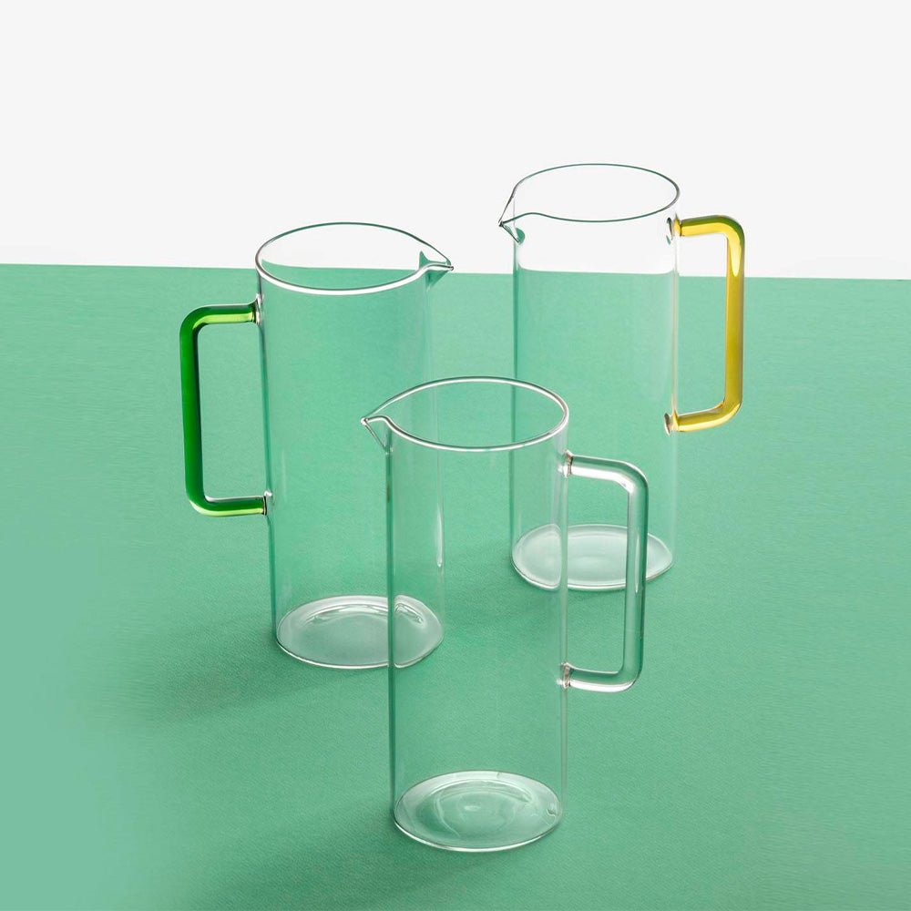 Tube Jug With Blue Handle