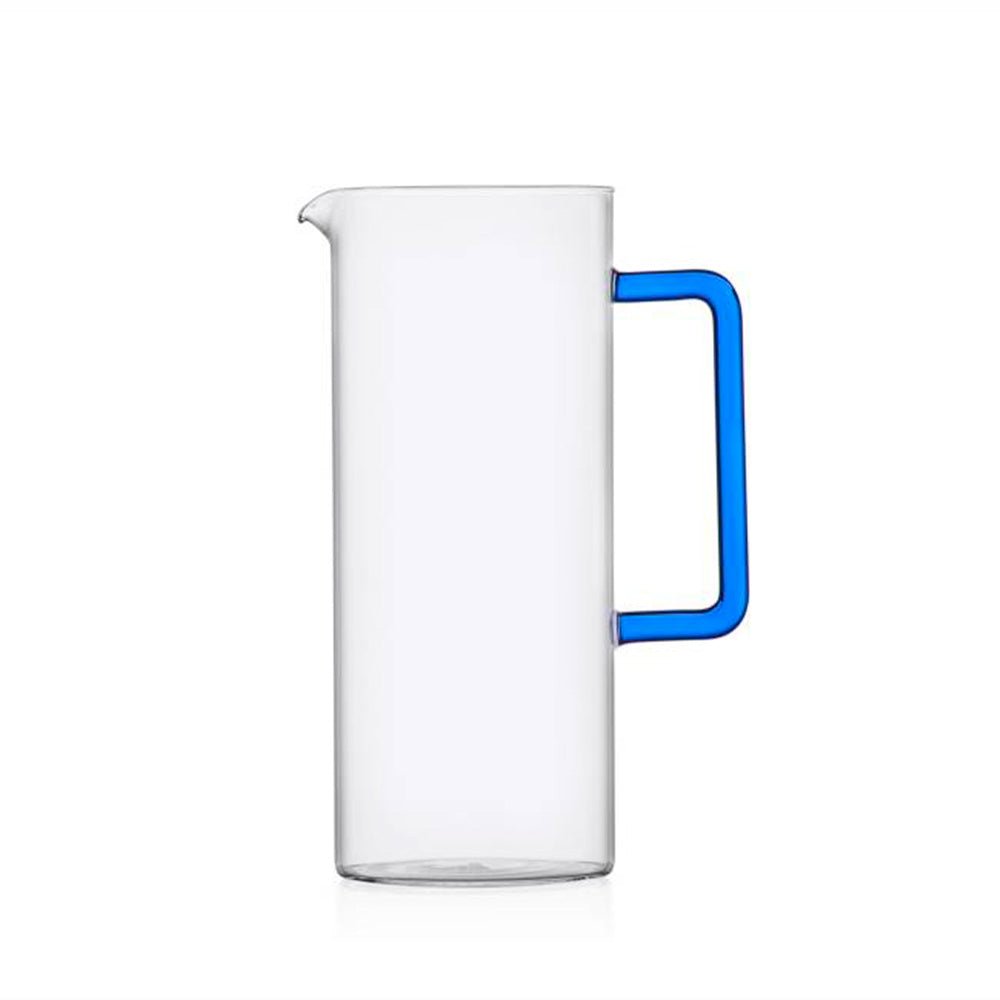 Tube Jug With Blue Handle