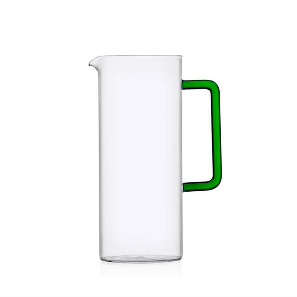 Tube Jug With Green Handle